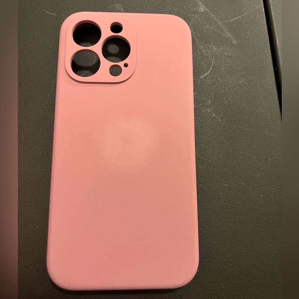 Lilac purple silicone case for iPhone 13 Pro